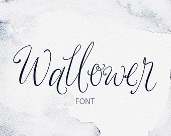 Font, Modern Calligraphy, Digital Fonts, Wedding Font, Invitation Font, Script Font, Digital Download, Wallower