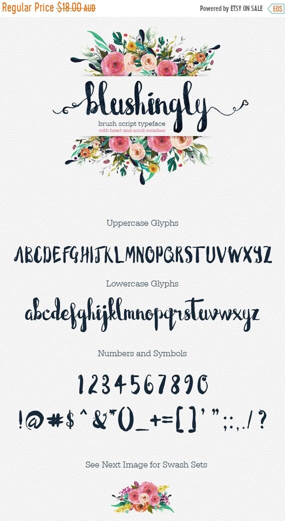 70% OFF Sale Calligraphy Font, Modern Calligraphy, Digital Fonts, Wedding Font, Invitation Font, Script Font, Digital Download, Blushingly