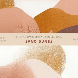 Sand Dunes Digital Background Paper Collection: Natural Textures, Coastal Vibes, Earth Tones, Printable, Instagram, Planner image 7