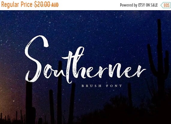 70% OFF Sale Calligraphy Font, Modern Calligraphy, Digital Fonts, Wedding Font, Invitation Font, Script Font, Digital Download, Southerner