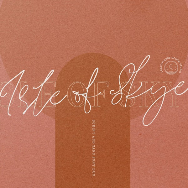 Isle of Skye-lettertype: modern schrift en serif (digitale download)