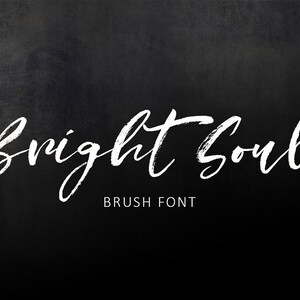 Calligraphy Font, Modern Calligraphy, Digital Fonts, Wedding Font, Invitation Font, Script Font, Digital Download, Bright Soul