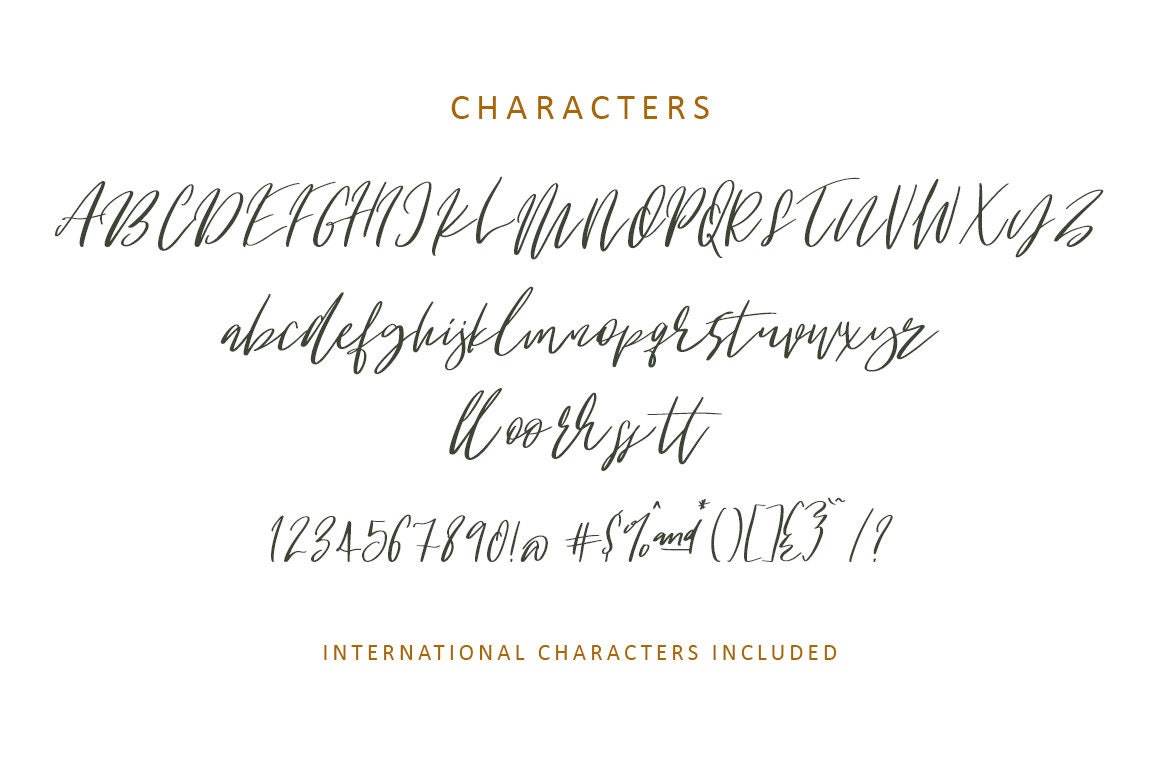 SALE Calligraphy Font Modern Calligraphy Digital Fonts | Etsy