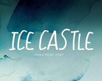 Calligraphy Font, Modern Calligraphy, Digital Fonts, Wedding Font, Invitation Font, Script Font, Digital Download, Ice Castle