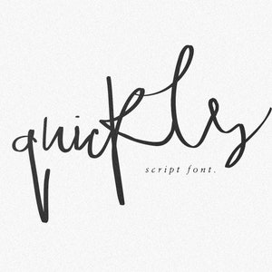 Calligraphy Font, Modern Calligraphy, Digital Fonts, Wedding Font, Invitation Font, Script Font, Digital Download, Quickly