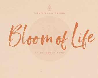 Bloom of Life Script Font: Modern Calligraphy (Digital Download)