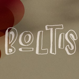 Digital Font, Boltis Display Font, Outline Font, Block font,  Hand Drawn font, Shadow font