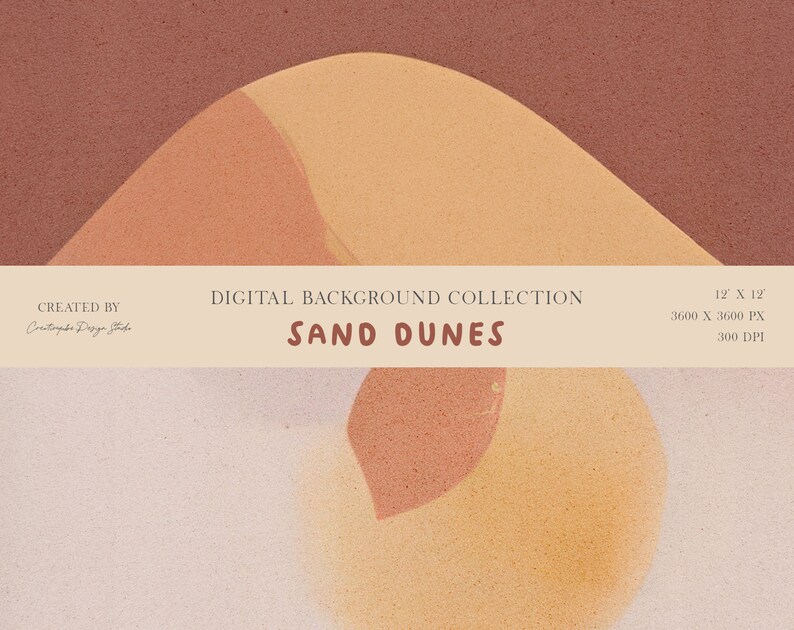 Sand Dunes Digital Background Paper Collection: Natural Textures, Coastal Vibes, Earth Tones, Printable, Instagram, Planner image 5