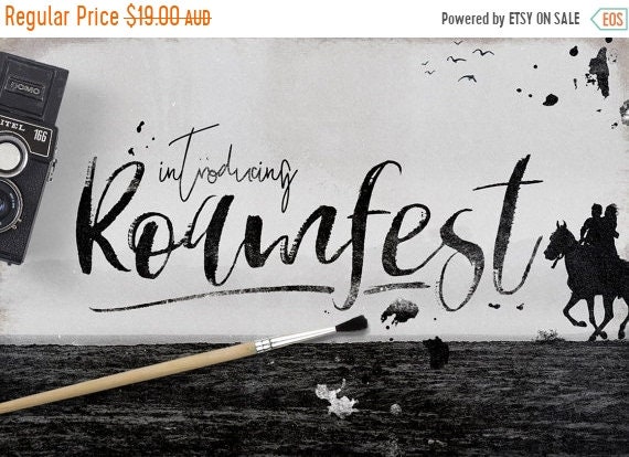 70% OFF Sale Calligraphy Font, Modern Calligraphy, Digital Fonts, Wedding Font, Invitation Font, Script Font, Digital Download, Roamfest