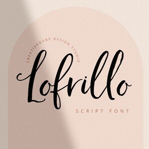 Handwritten Font, Modern Calligraphy, Digital Fonts, Wedding Font, Invitation Font, Script Font, Digital Download, Lofrillo