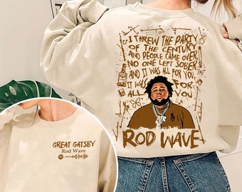 Rod Wave Nostalgia Album Shirt, Rod Wave Sweatshirt, Nostalgia 90s Rap Music Hoodie, Rod Wave Great Gatsby Unisex tee gift for fan