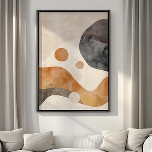 Terracota Print Burnt Orange Abstract Art Japandi Abstract Wall Art Modern Home Wall Art Earth Tones Poster Modern Boho Art Mid Century Art