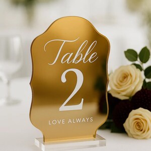 Irregular Acrylic Table Number / Personalized Design Wedding Table Signs / Party Supplies / Palette Acrylic Signs / Wedding Table Signs
