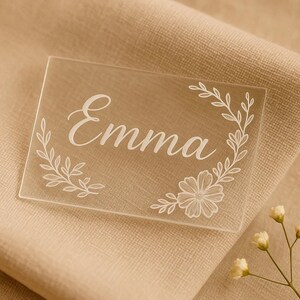 Custom Wedding Acrylic Seat Numbers/Personalized Name Cards /Wedding Table Decorations / Engraved Acrylic Guest Seats/Wedding Party Supplies