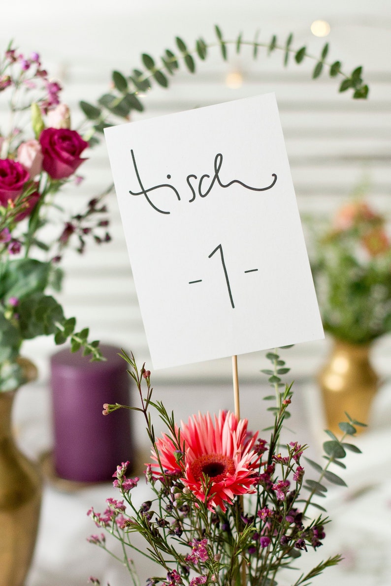 15 Tischnummern 1-15 Edelstahl - Für Hochzeit & Events Chrome