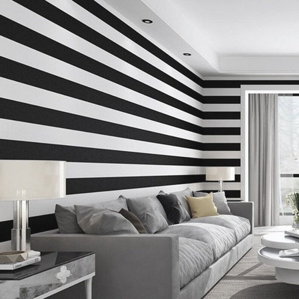 Stripe Wall Decals . 5 sets or more use Code for 15% discount - WALLSTRIPES15 - Stripe Wall Decals . Wallpaper Effect . 0024 . A