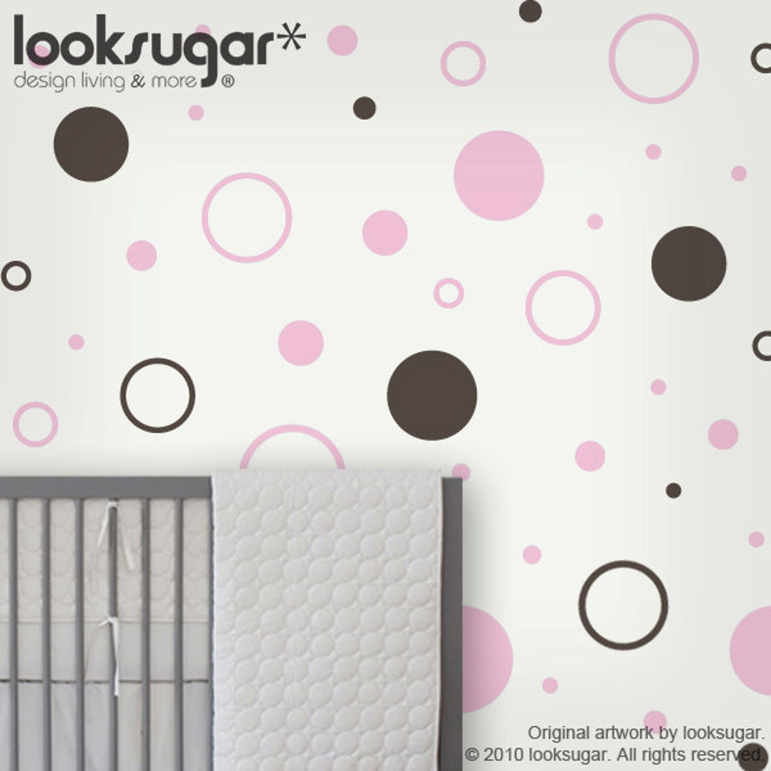 Circle Children Wall Stickers Nursery Wall Decals Polka Etsy