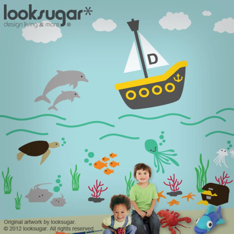 Children Wall Decals Personalized Baby Nursery Wall Stickers Etsy