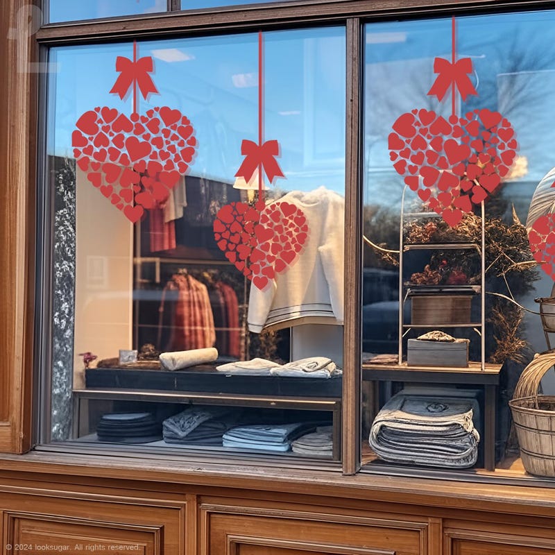 Valentines Day Window Art - Etsy
