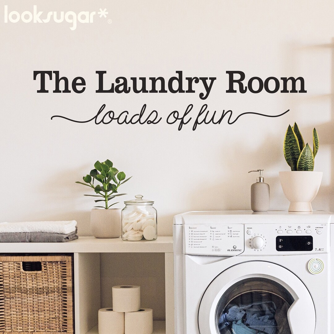 Laundry Room Wall Decal . Laundry Room Door Decal . Laundromat Wall ...