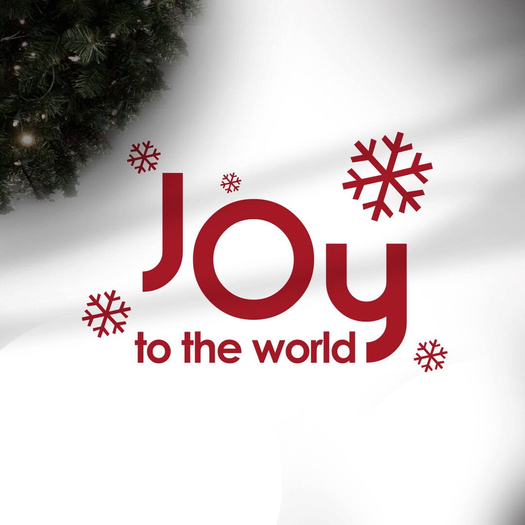 Christmas Wall Decals Holiday Edition Joy to the World - Etsy