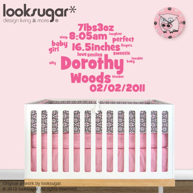 Personalized Wall Decal Children Wall Decals Nursery Wall Etsy