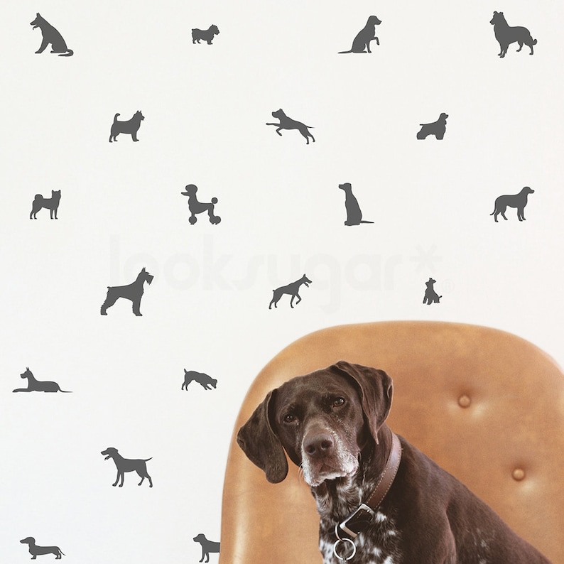 Puppy Dog Stickers . Dog Wall Stickers . Doggie Decals . Puppy Etsy