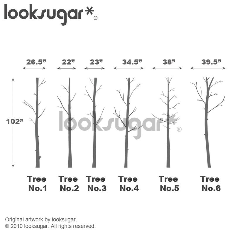 Winter Forest Tree Decals - Woodland Themed Nursery Décor - Tree Wall ...