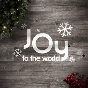 Christmas Wall Decals Holiday Edition Joy to the World - Etsy