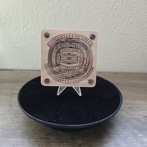 Handmade 3D Laser Engraved NFL Stadium Coaster| Double-Sided with Stadium Info | Football Fan Gift