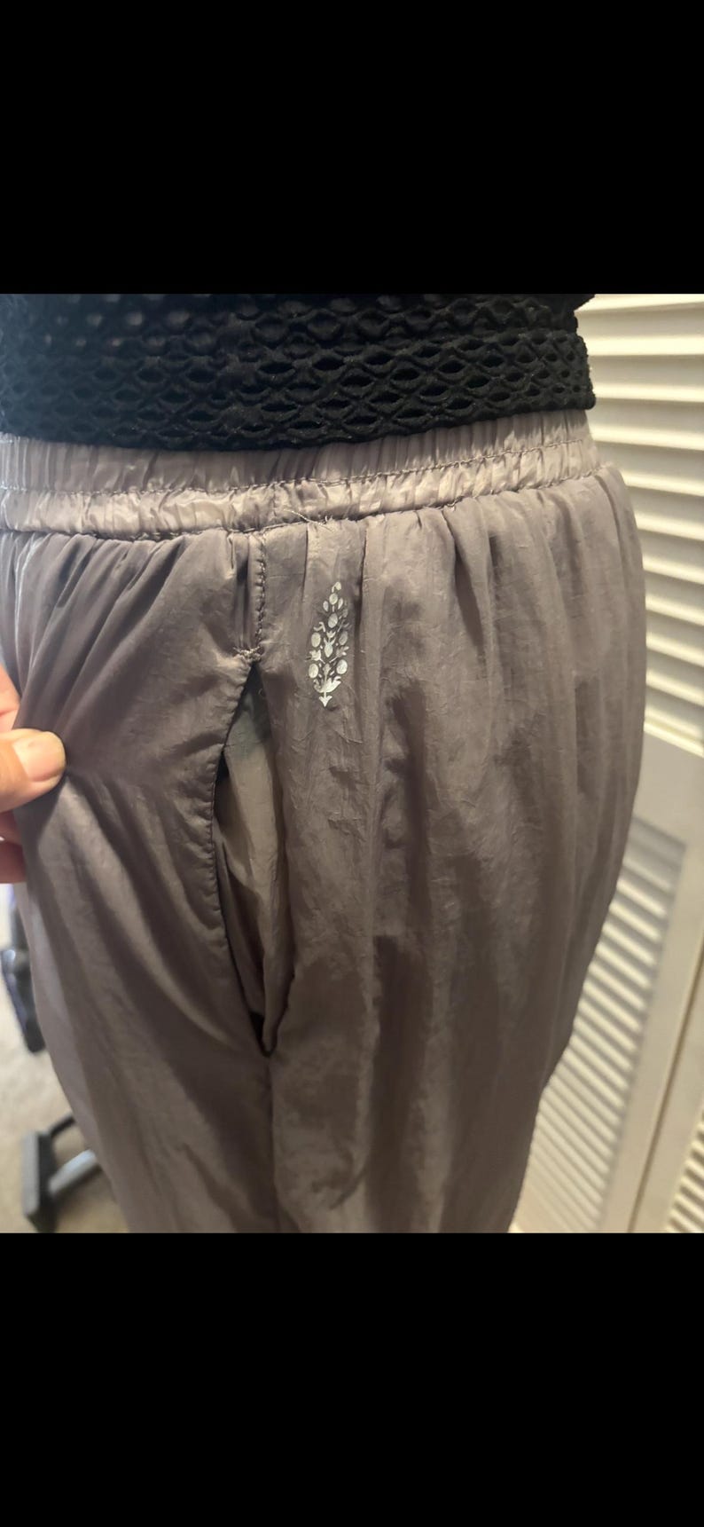 Free People Harembyxor Mesh Linne Outfit XS S M Sällsynt Slutsåld Wild Precision Mood bild 9