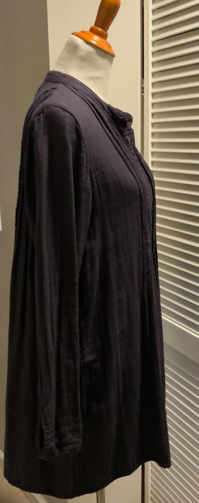 Free People CP Shades Klänning XS Djup Lila Pintuck Maxi Tillverkad i USA Sällsynt Samarbete bild 2