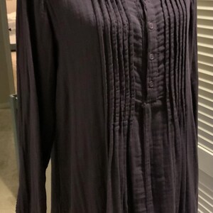 Free People CP Shades Klänning XS Djup Lila Pintuck Maxi Tillverkad i USA Sällsynt Samarbete bild 3