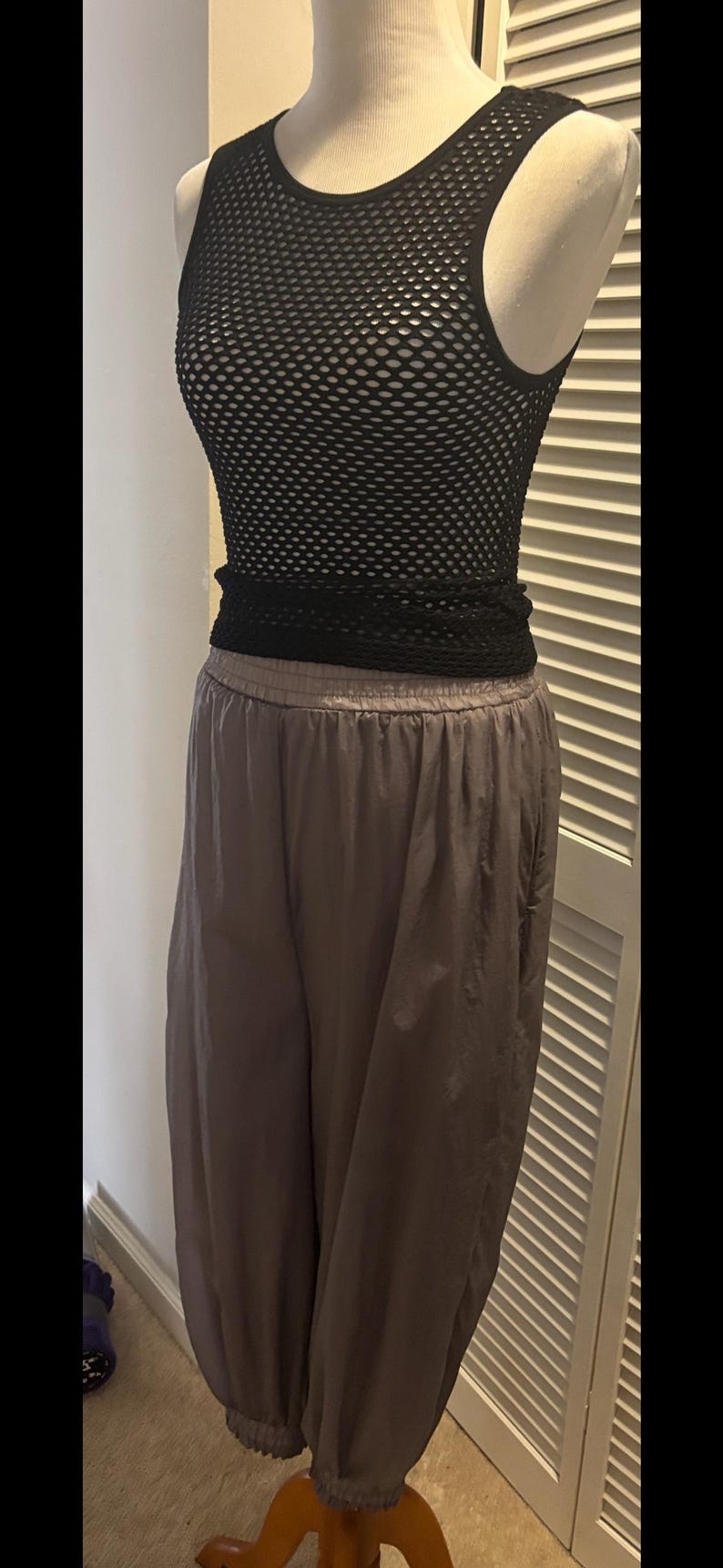 Free People Harembyxor Mesh Linne Outfit XS S M Sällsynt Slutsåld Wild Precision Mood bild 10