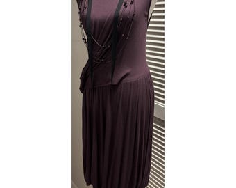 sachin and babi light blue dress ROBERT RODRIGUEZ Shirt Dress, L, Black, Career, Sash/Bow, Short sleeve  Cottony