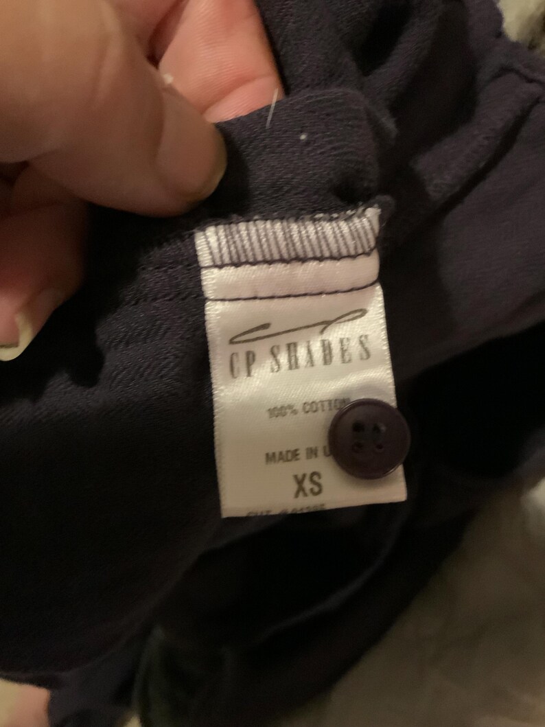 Free People CP Shades Klänning XS Djup Lila Pintuck Maxi Tillverkad i USA Sällsynt Samarbete bild 5