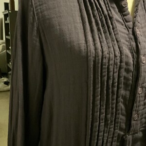 Free People CP Shades Klänning XS Djup Lila Pintuck Maxi Tillverkad i USA Sällsynt Samarbete bild 7