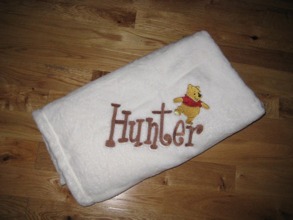 personalized winnie the pooh blanket