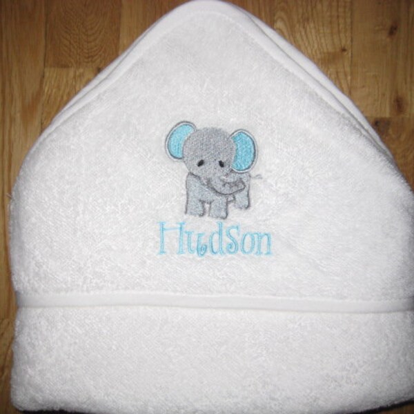 Splish Splash Elephant Bath Spa Hooded Towel main image 1