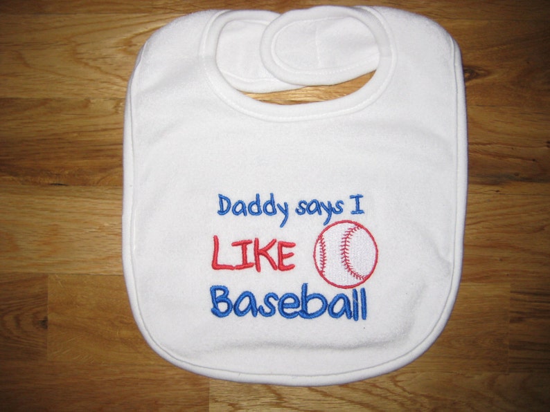 Baseball Baby Bib image 1