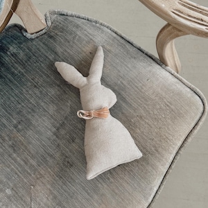 Stuffed Animal Bunny, Handmade Bunny, Cotton Soft Fabric Doll, Textile Doll, Rag Doll