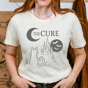 The cure shirt, 90s Alt Indie Rock, Unisex tee, Music Gifts, The cure fan gifts, Band tee, Graphic tee, The cure cat funny tee, Vintage Tee