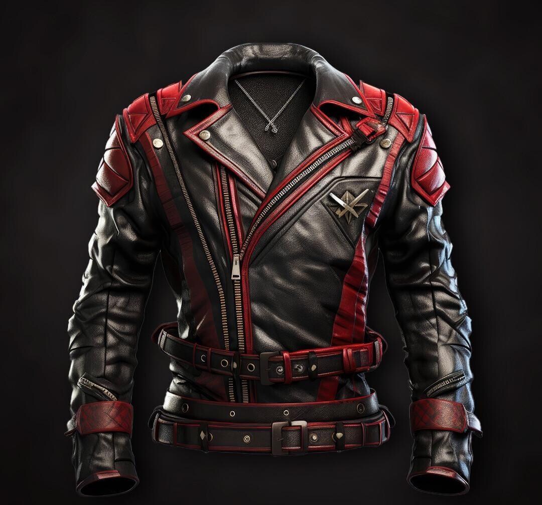 レッドブランド パイレーツスタイル メンズレザージャケット