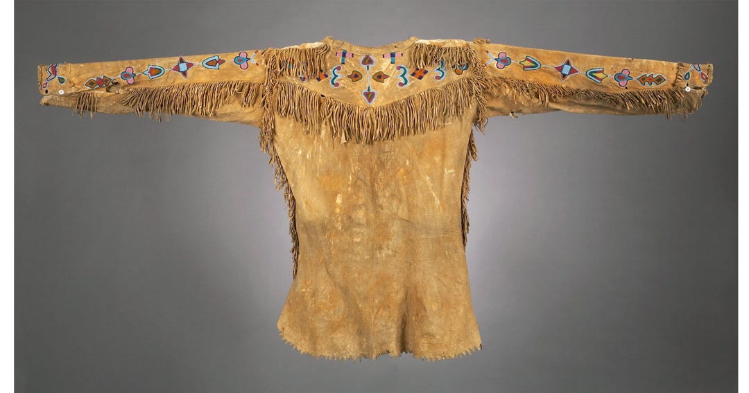 Native American Crow Beaded Hide Scout Shirt – 19th Century Plains ...