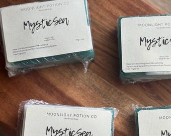 Mystic Sea Goat Milk Soap: Citrus Wood Scent, Handmade Gentle Bar