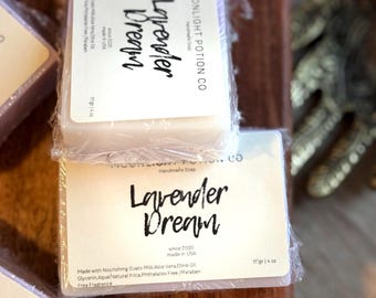 Lavender Vanilla Goats Milk Soap: Handmade Gentle Cleansing Bar