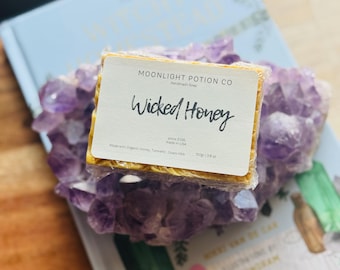 Organic Honey Turmeric Goat Milk Soap: Pistachio Vanilla Handmade Soap Bar