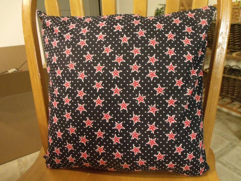 red, white and blue pillow covers image 1