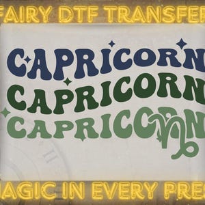 Capricorn Dtf Transfer,Horoscope Ready To Press,Astrology Chart Heat To Press,Horoscope Ready For Press,Mystic Hot Peel Dtf Transfer
