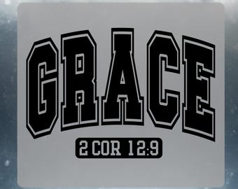 Grace Christian DTF Transfer,Minimal Church Ready To Press,Faith Sports Lover Ready To Ship,Bible Verse Iron On,Good Vibes Ready To Press